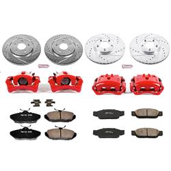 PowerStop Z23 Evolution Sport Brake Upgrade Kits with Calipers for 2000-2002 S-TYPE - KC1352