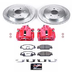PowerStop Z26 Street Warrior Brake Upgrade Kits with Calipers for 2003-2007 CTS, 2005-2011 STS - KC1425-26