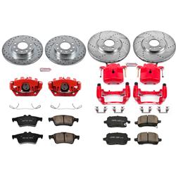 PowerStop Z23 Evolution Sport Brake Upgrade Kits with Calipers for 2007-2010 SKY, 2006-2009 SOLSTICE - KC1434