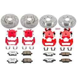 PowerStop Z26 Street Warrior Brake Upgrade Kits with Calipers for 2007-2008 AURA, 2005-2008 G6, 2004-2008 MALIBU - KC1612A-26