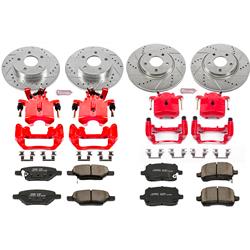 PowerStop Z23 Evolution Sport Brake Upgrade Kits with Calipers for 2007-2008 AURA, 2005-2008 G6, 2004-2008 MALIBU - KC1612A