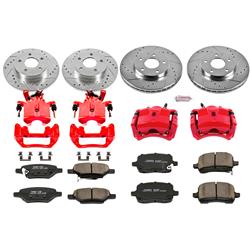 PowerStop Z23 Evolution Sport Brake Upgrade Kits with Calipers for 2006-2007 G6, 2004-2008 MALIBU - KC1618