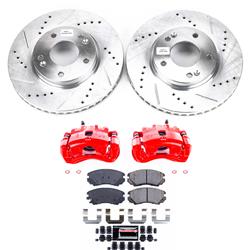 PowerStop Z23 Evolution Sport Brake Upgrade Kits with Calipers for 2005-2010 SPORTAGE, 2005-2009 TUCSON - KC165B