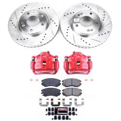 PowerStop Z23 Evolution Sport Brake Upgrade Kits with Calipers for 2007-2010 OPTIMA, 2006-2010 SONATA, 2012-2013 SOUL - KC165C