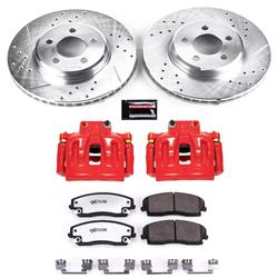 PowerStop Z26 Street Warrior Brake Upgrade Kits with Calipers for 2012-2021 300, CHALLENGER, CHARGER - KC1714A-26