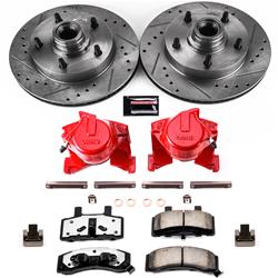 PowerStop Z36 Truck and Tow Brake Upgrade Kits with Calipers for 1987-1993 E-150 ECONOLINE, F-150, 1990-1993 E-150 ECONOLINE CLUB WAGON - KC1766-36