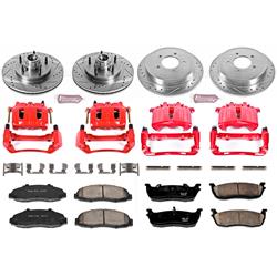 PowerStop Z23 Evolution Sport Brake Upgrade Kits with Calipers for 1999-2000 F-150 - KC1864