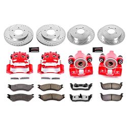 PowerStop Z36 Truck and Tow Brake Upgrade Kits with Calipers for 1997-2000 EXPEDITION, 1998-2000 NAVIGATOR - KC1870-36