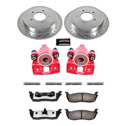 PowerStop Z36 Truck and Tow Brake Upgrade Kits with Calipers for 1997-2000 EXPEDITION, 1999-2000 F-150, 1998-2000 NAVIGATOR - KC1872-36