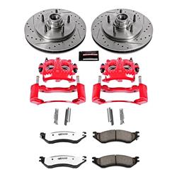 PowerStop Z36 Truck and Tow Brake Upgrade Kits with Calipers for 1997-2000 EXPEDITION, 1999-2000 F-150, 1998-2000 NAVIGATOR - KC1878-36