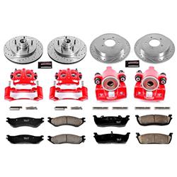 PowerStop Z23 Evolution Sport Brake Upgrade Kits with Calipers for 1997-2000 EXPEDITION, 1998-2000 NAVIGATOR - KC1880