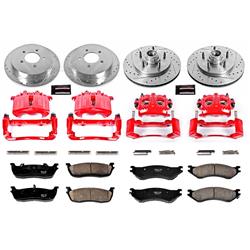 PowerStop Z23 Evolution Sport Brake Upgrade Kits with Calipers for 1999-2000 F-150 - KC1881