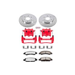 PowerStop Z36 Truck and Tow Brake Upgrade Kits with Calipers for 2005-2007 TITAN, QX56, 2005-2006 ARMADA - KC211-36