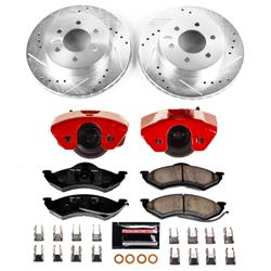 PowerStop Z23 Evolution Sport Brake Upgrade Kits with Calipers for 1999 DAKOTA, 1998-1999 DURANGO - KC2138
