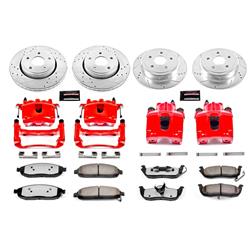 PowerStop Z36 Truck and Tow Brake Upgrade Kits with Calipers for 2006-2010 COMMANDER, 2005-2010 GRAND CHEROKEE - KC2220-36