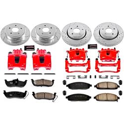 PowerStop Z23 Evolution Sport Brake Upgrade Kits with Calipers for 2006-2010 COMMANDER, 2005-2010 GRAND CHEROKEE - KC2220