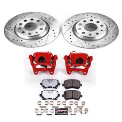 PowerStop Z26 Street Warrior Brake Upgrade Kits with Calipers for 2006-2009 JETTA, GTI, 2006-2008 A3 - KC2261B-26