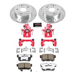 PowerStop Z26 Street Warrior Brake Upgrade Kits with Calipers for 2004-2005 CIVIC, 2002-2006 RSX - KC2270A-26