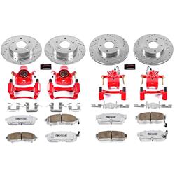 PowerStop Z26 Street Warrior Brake Upgrade Kits with Calipers for 2000-2001 I30 - KC2281-26