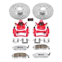 PowerStop Z26 Street Warrior Brake Upgrade Kits with Calipers for 2002-2006 ALTIMA, 2002-2004 I35, 2002-2003 MAXIMA - KC2282-26