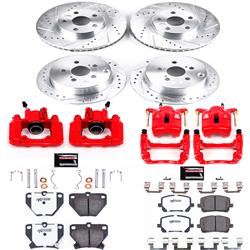 PowerStop Z26 Street Warrior Brake Upgrade Kits with Calipers for 2005-2006 COROLLA, 2003-2007 MATRIX, 2003-2006 VIBE - KC2317-26