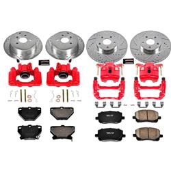 PowerStop Z23 Evolution Sport Brake Upgrade Kits with Calipers for 2005-2006 COROLLA, 2003-2007 MATRIX, 2003-2006 VIBE - KC2317