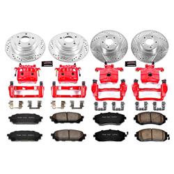 PowerStop Z23 Evolution Sport Brake Upgrade Kits with Calipers for 2005-2006 9-2X, 2004-2008 FORESTER, 2003-2005 IMPREZA - KC2376