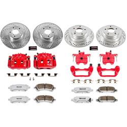 PowerStop Z26 Street Warrior Brake Upgrade Kits with Calipers for 2003 FORESTER - KC2377-26