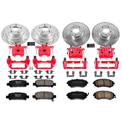 PowerStop Z23 Evolution Sport Brake Upgrade Kits with Calipers for 2003 FORESTER - KC2377