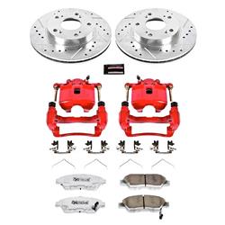 PowerStop Z26 Street Warrior Brake Upgrade Kits with Calipers for 2004-2005 CIVIC, 2002-2006 RSX - KC2386-26