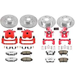 PowerStop Z26 Street Warrior Brake Upgrade Kits with Calipers for 2002-2006 RSX - KC2441-26