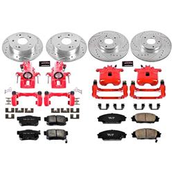 PowerStop Z23 Evolution Sport Brake Upgrade Kits with Calipers for 2002-2006 RSX - KC2441