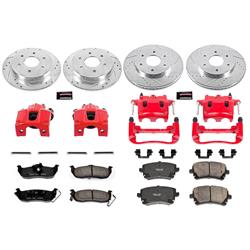 PowerStop Z23 Evolution Sport Brake Upgrade Kits with Calipers for 2005 ARMADA, 2004 PATHFINDER ARMADA, 2004-2005 TITAN - KC2443