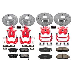 PowerStop Z23 Evolution Sport Brake Upgrade Kits with Calipers for 2003-2007 ACCORD - KC2557