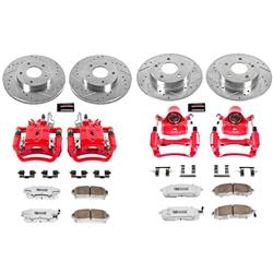 PowerStop Z26 Street Warrior Brake Upgrade Kits with Calipers for 2001 I30 - KC2703-26