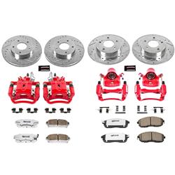 PowerStop Z26 Street Warrior Brake Upgrade Kits with Calipers for 2001 MAXIMA - KC2705-26