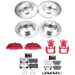 PowerStop Z26 Street Warrior Brake Upgrade Kits with Calipers for 2004-2008 TL - KC2718-26