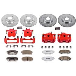 PowerStop Z26 Street Warrior Brake Upgrade Kits with Calipers for 2004-2008 RX-8 - KC2725-26