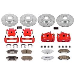 PowerStop Z26 Street Warrior Brake Upgrade Kits with Calipers for 2004-2011 RX-8 - KC2727-26