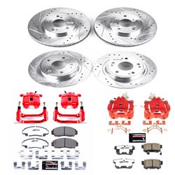 PowerStop Z26 Street Warrior Brake Upgrade Kits with Calipers for 2006-2007 ACCORD - KC2743-26