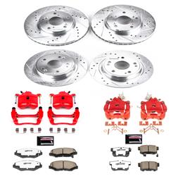 PowerStop Z26 Street Warrior Brake Upgrade Kits with Calipers for 2005 ACCORD - KC2745-26
