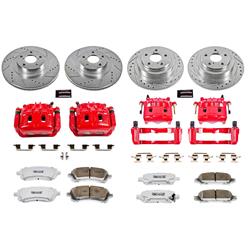 PowerStop Z26 Street Warrior Brake Upgrade Kits with Calipers for 2000-2002 LEGACY, 2000 OUTBACK - KC2749-26