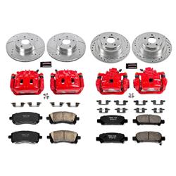 PowerStop Z23 Evolution Sport Brake Upgrade Kits with Calipers for 2000-2002 LEGACY, 2000 OUTBACK - KC2749
