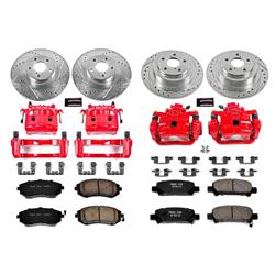 PowerStop Z23 Evolution Sport Brake Upgrade Kits with Calipers for 2002-2004 OUTBACK, LEGACY, 2003-2006 BAJA - KC2751