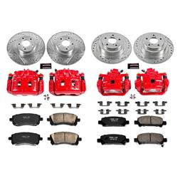 PowerStop Z23 Evolution Sport Brake Upgrade Kits with Calipers for 2001 LEGACY, 2001-2002 OUTBACK - KC2752