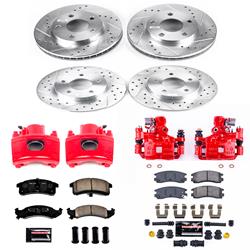 PowerStop Z23 Evolution Sport Brake Upgrade Kits with Calipers for 1994-1996 DEVILLE, ELDORADO, SEVILLE - KC2763