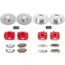 PowerStop Z26 Street Warrior Brake Upgrade Kits with Calipers for 2003-2005 FX35, FX45 - KC2767A-26
