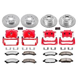 PowerStop Z36 Truck and Tow Brake Upgrade Kits with Calipers for 2009-2014 EXPRESS 1500, SAVANA 1500 - KC2826-36