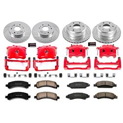 PowerStop Z23 Evolution Sport Brake Upgrade Kits with Calipers for 2009-2014 EXPRESS 1500, SAVANA 1500 - KC2826