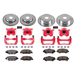 PowerStop Z36 Truck and Tow Brake Upgrade Kits with Calipers for 2008-2012 LIBERTY, 2007-2011 NITRO - KC2832A-36